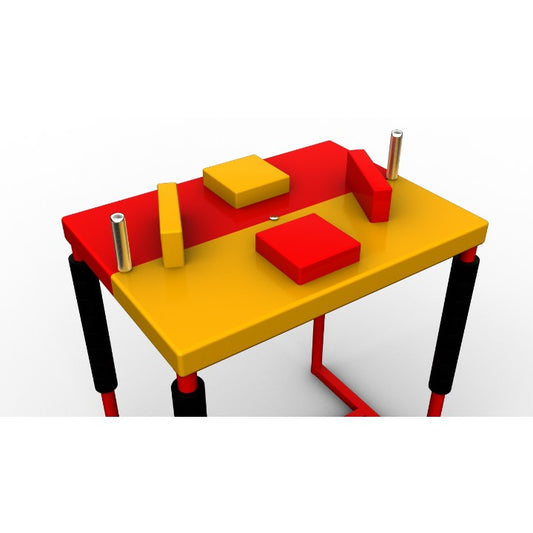 Professional Armwrestling Table - red / yellow