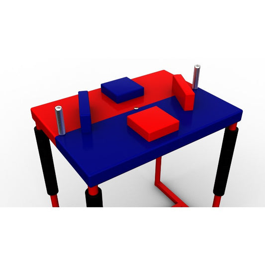 Professional Armwrestling Table - red / blue
