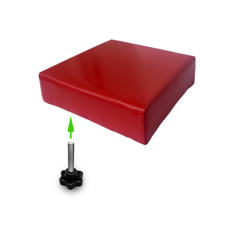Armwrestling table elbow pad knob