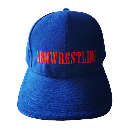 ARMWRESTLING BASEBALL CAP - blue/red
