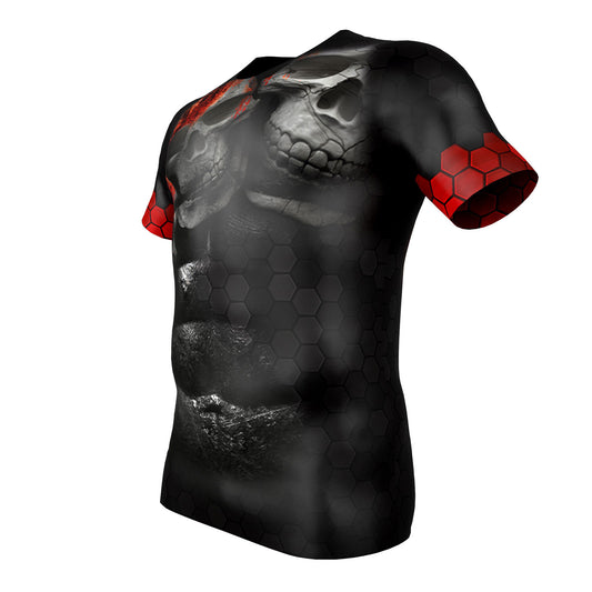 Rashguard Skulls - red-black