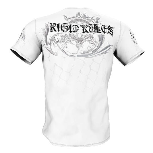 SKULL HAND Rigit Rules T-Shirt - white