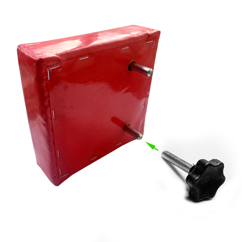 Armwrestling table elbow pad knob