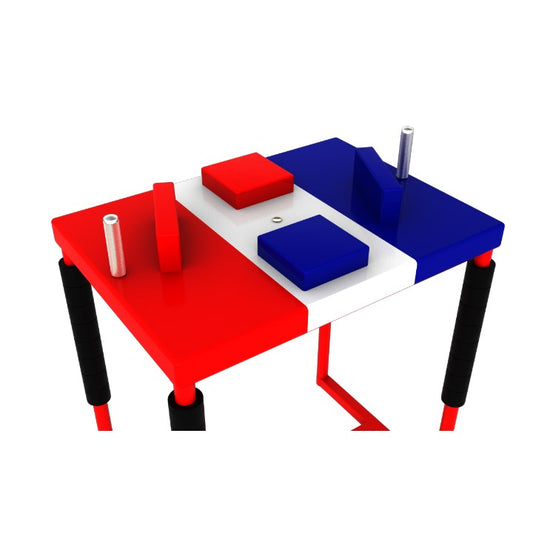 Professional Armwrestling Table - 3 colors / vertical stripes