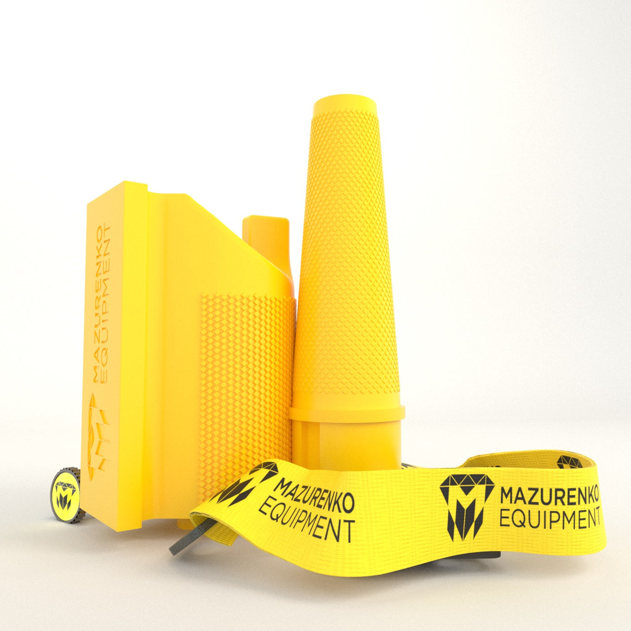 Armwrestler s handle set - yellow