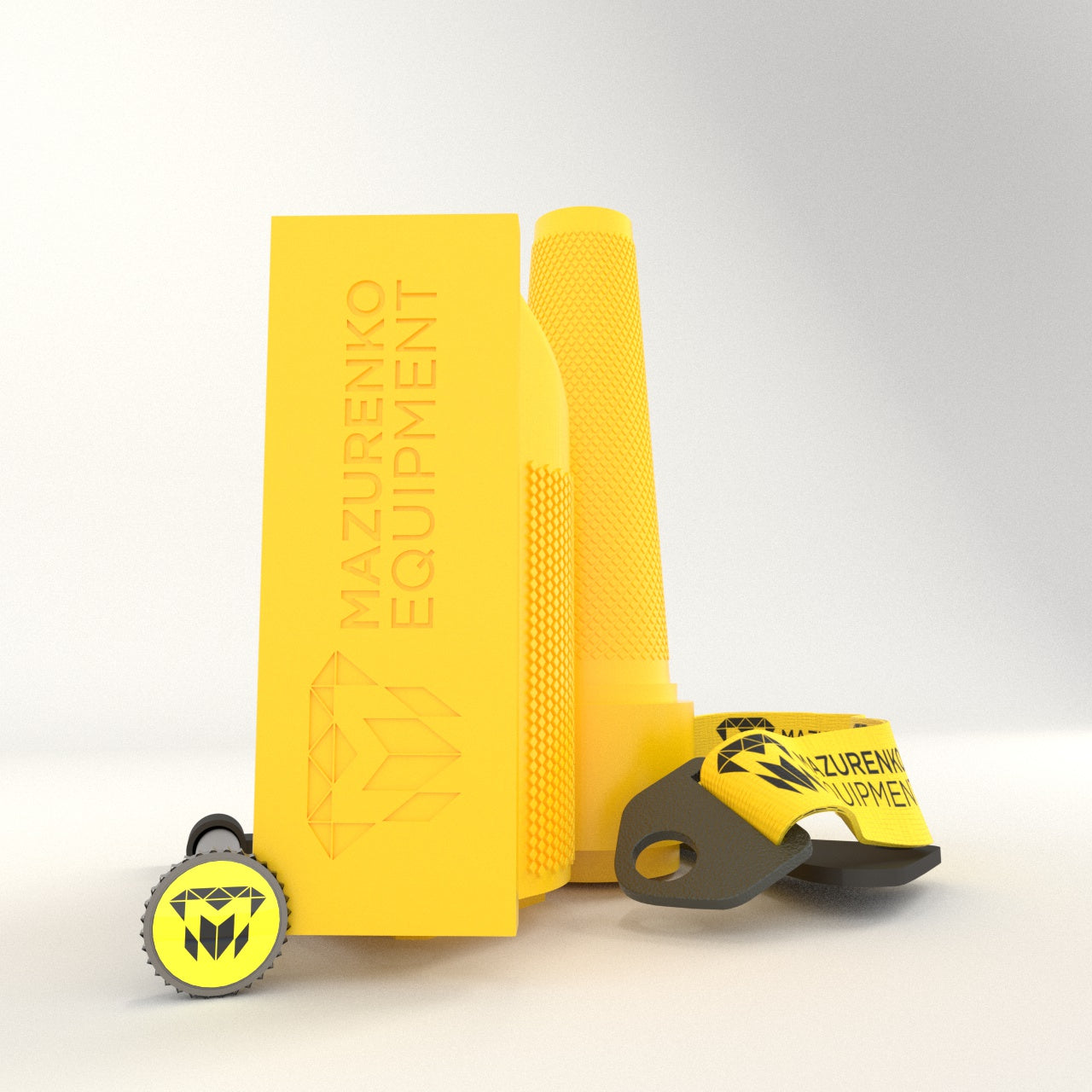 Armwrestler s handle set - yellow