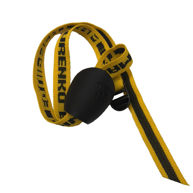 Armwrestling Ellipsoid handle with a Referee’s strap - black