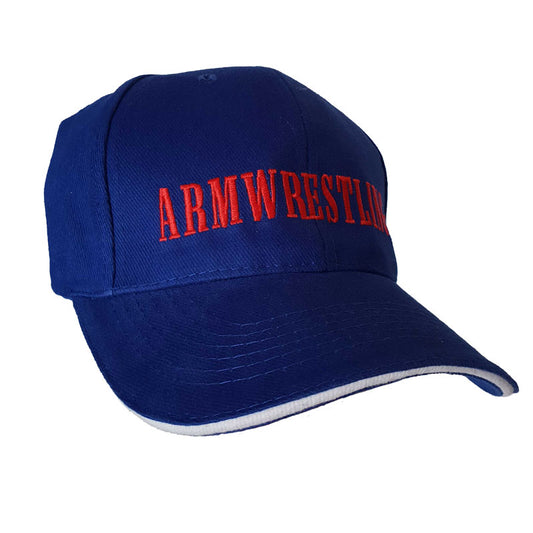 ARMWRESTLING BASEBALL CAP - blue/red