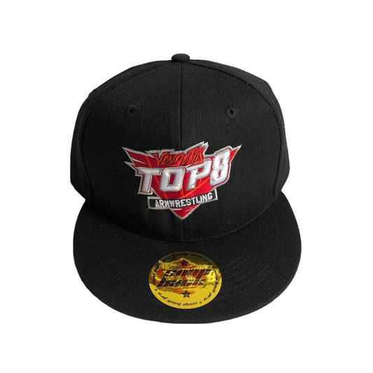 ARMWRESTLING BASEBALL CAP TOP 8 - black