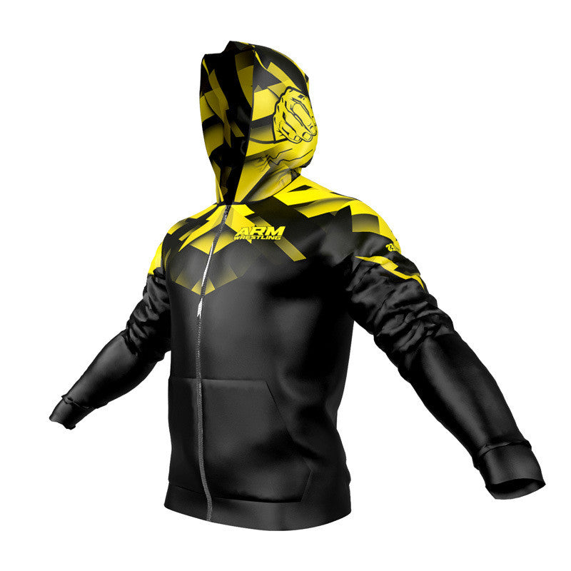 Sweatshirt ARMWRESTLING 1 - yellow - black