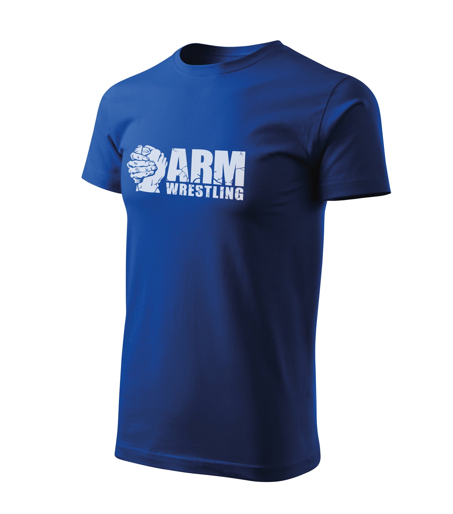 “Armwrestling Grip Logo” Royal Blue Cotton Tee