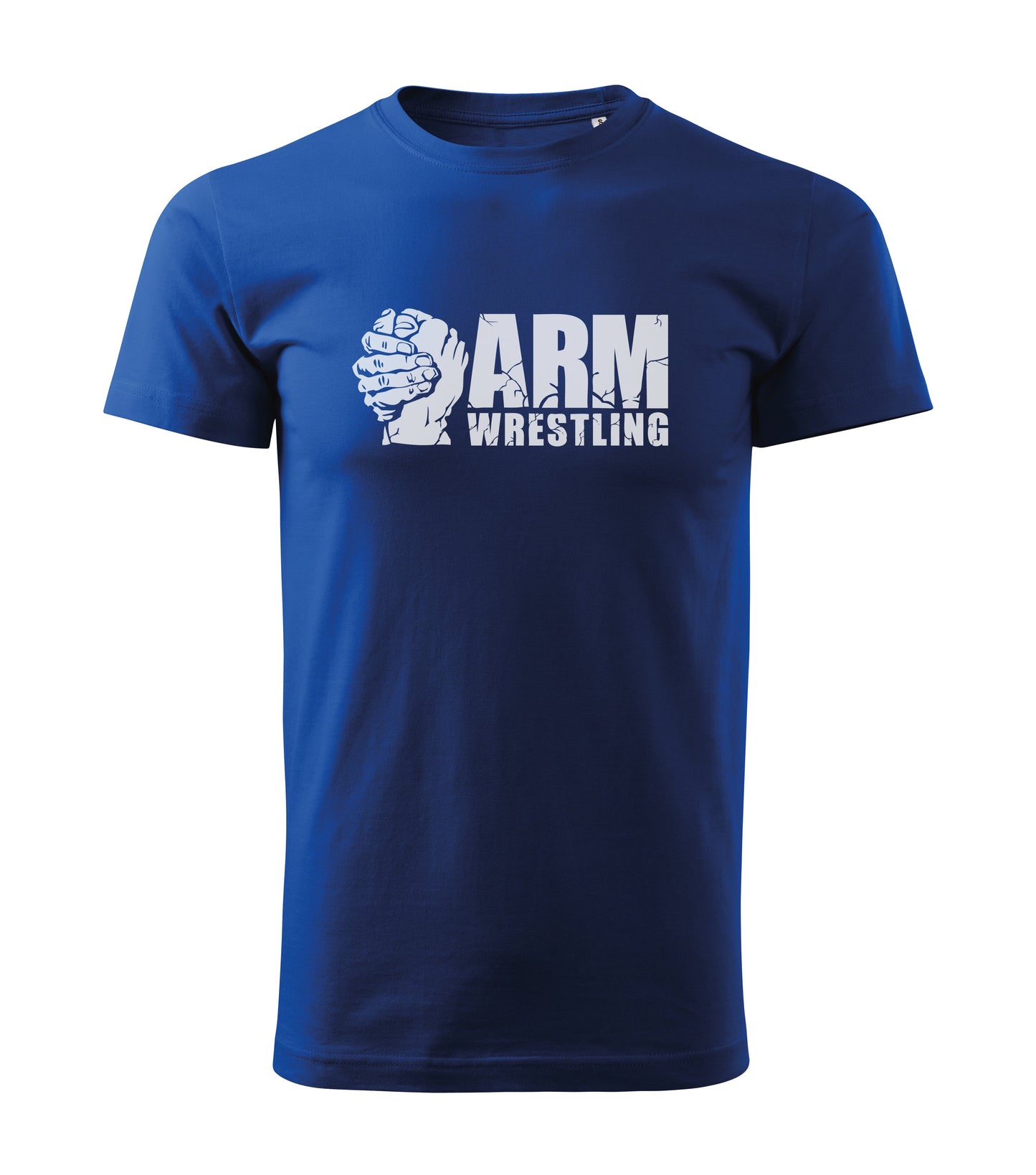 “Armwrestling Grip Logo” Royal Blue Cotton Tee