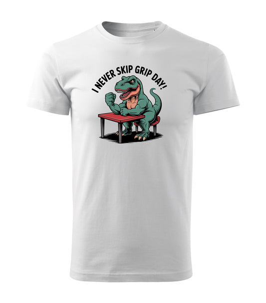 I never skip grip day - cotton t-shirt