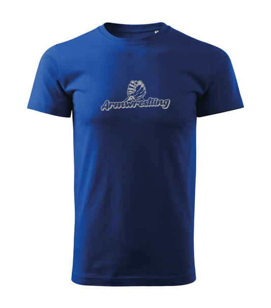 Royal Grip Armwrestling Blue Tee - COTTON