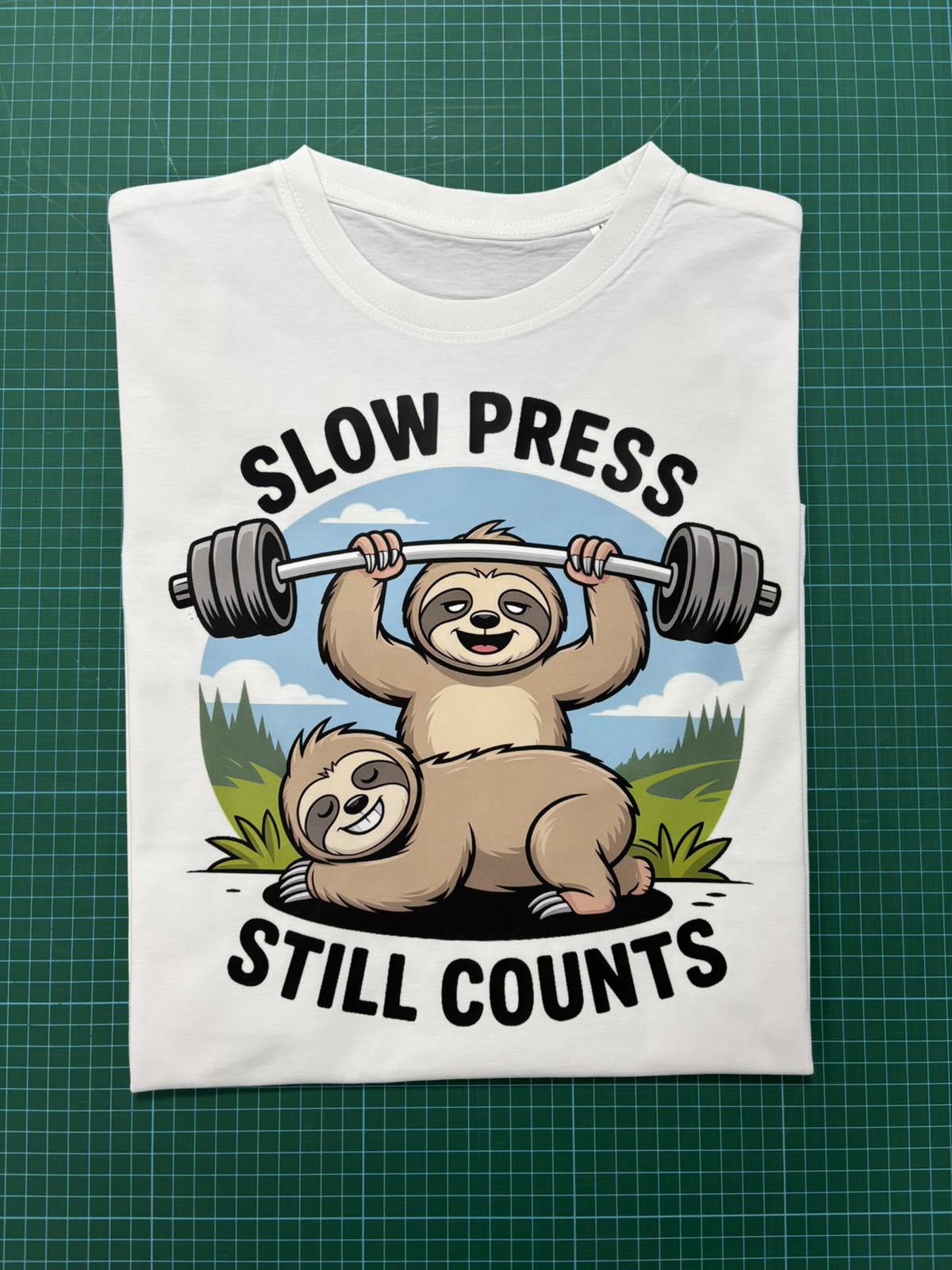 Slow press still counts - cotton t-shirt