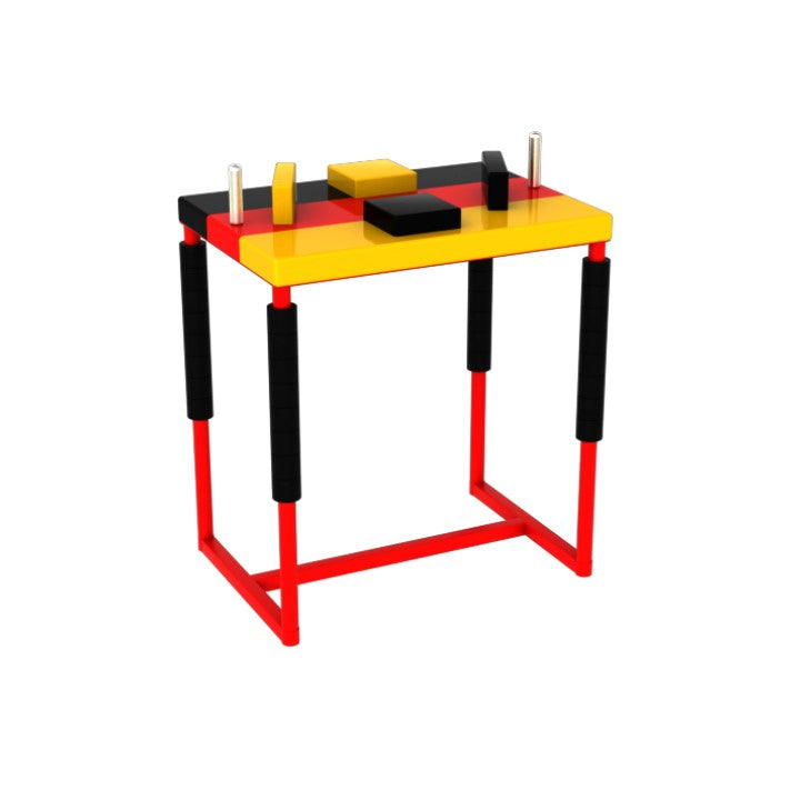 Professional Armwrestling Table -  3 colors / horizontal stripes